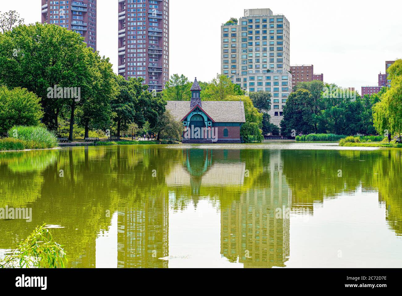 Central Park Highlights - Bethesda Terrasse, Schloss Belvedere und mehr Stockfoto