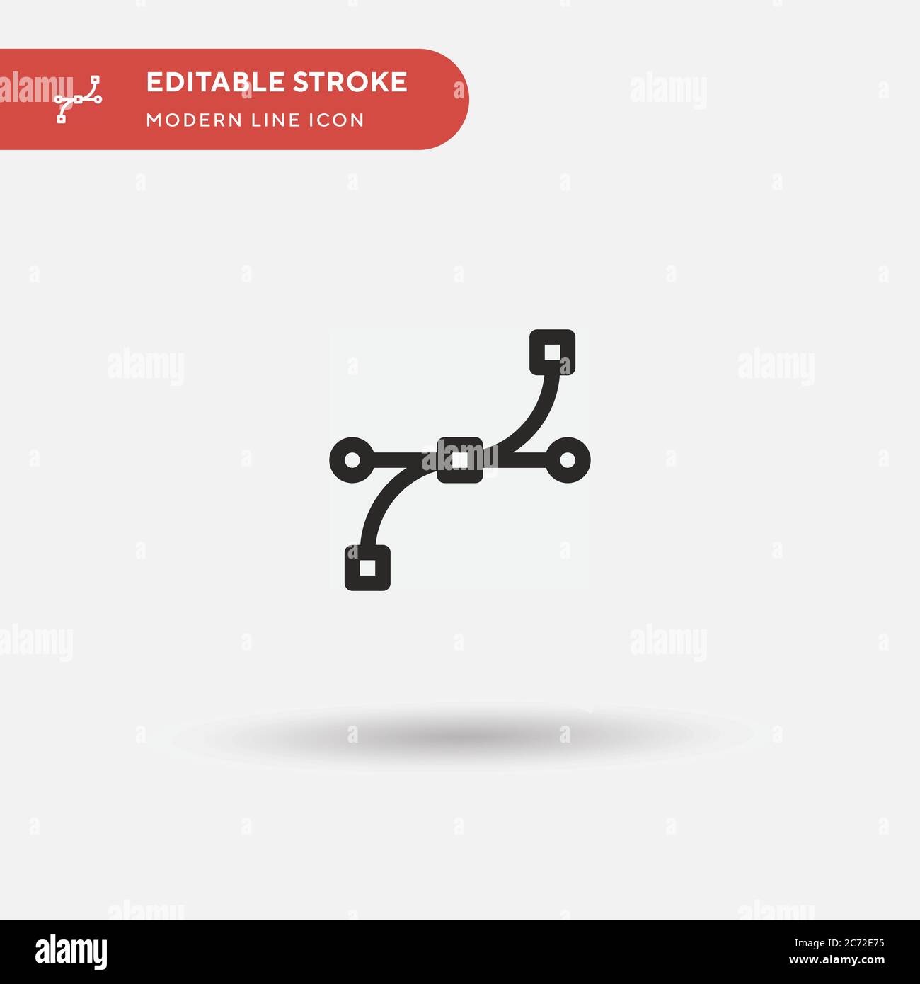 Knoten einfaches Vektor-Symbol. Illustration Symbol Design Vorlage für Web mobile UI Element. Perfekte Farbe modernes Piktogramm auf bearbeitbaren Strich. Knoten-Symbol Stock Vektor