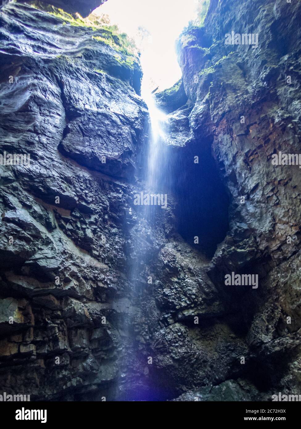 Die Breitachklamm tiefste Felsschlucht Europas von Oberstdorf bis ins Kleinwalsertal Stockfoto