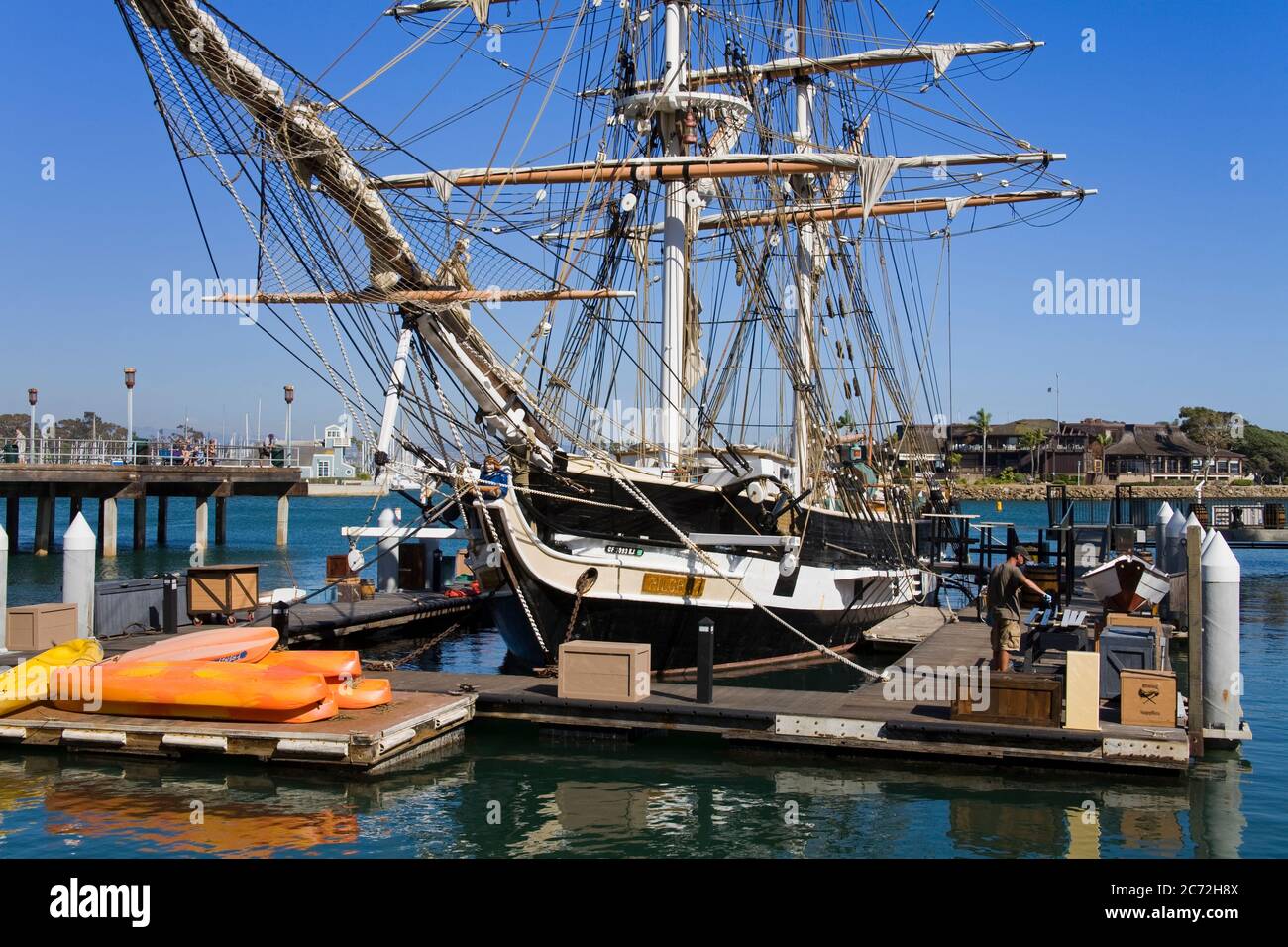 Segelschiff 'Pilgrim' in Dana Point, Orange County, Kalifornien, USA Stockfoto