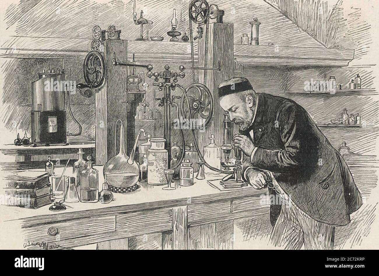 LOUIS PASTEUR (1822-1895) französischer Biologe und Chemiker Stockfoto