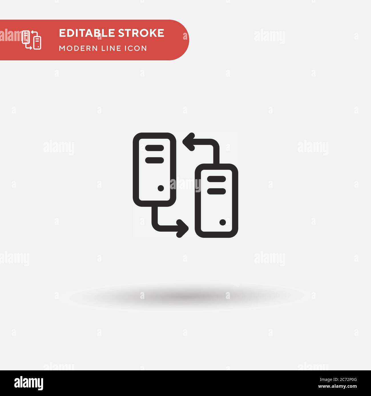 Symbol für einfache CPU-Vektorgrafik. Illustration Symbol Design Vorlage für Web mobile UI Element. Perfekte Farbe modernes Piktogramm auf bearbeitbaren Strich. CPU-Symbole für Ihr Geschäftsprojekt Stock Vektor