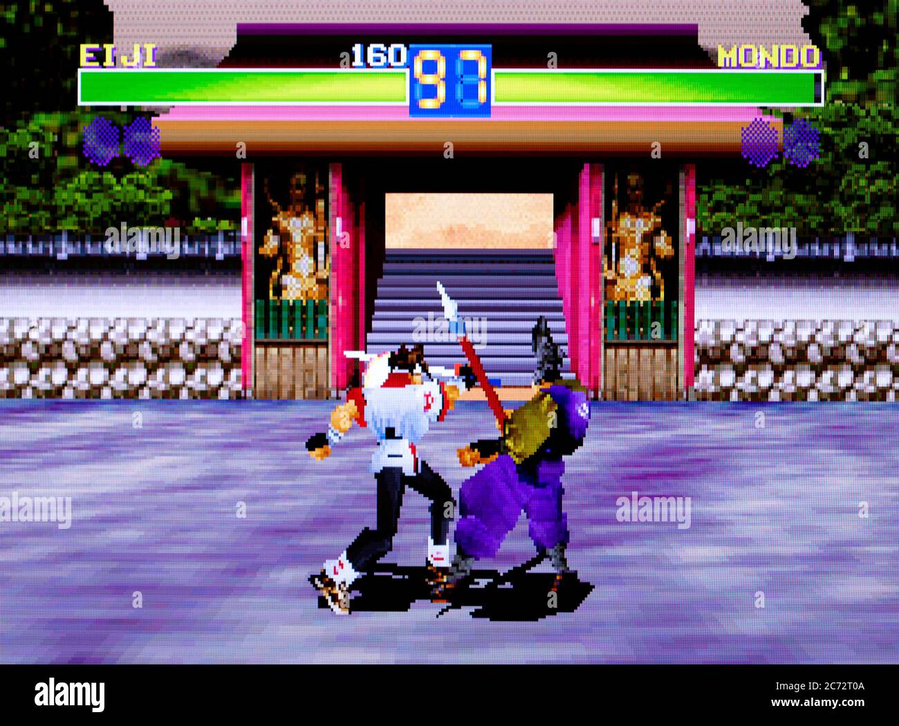 Battle Arena Toshinden Remix - Sega Saturn Videospiel - nur für redaktionelle Verwendung Stockfoto