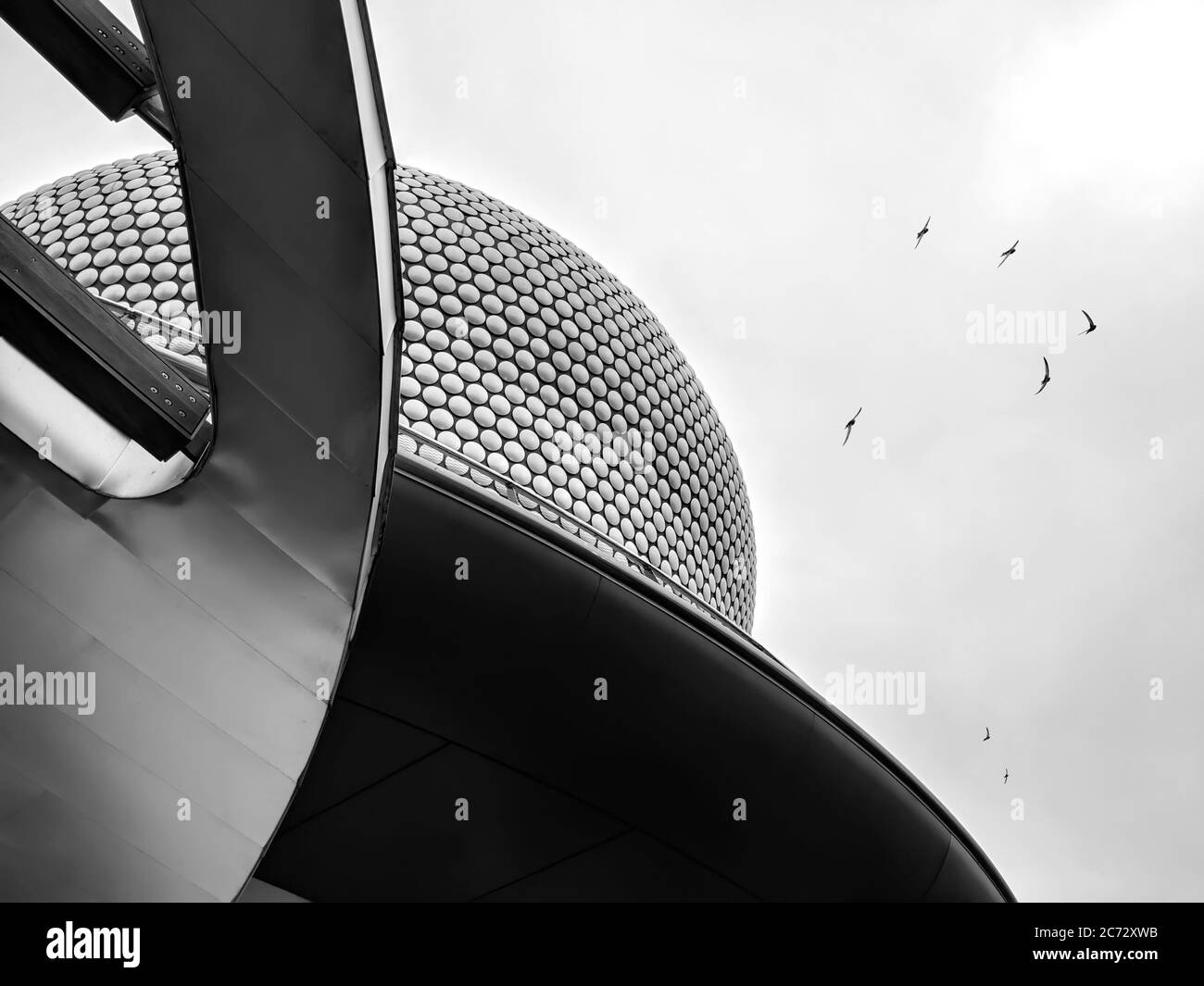 Birmingham - 16. November 2018 - The Bullring Contemporary Architecture in Monochrome, Birmingham, UK Stockfoto