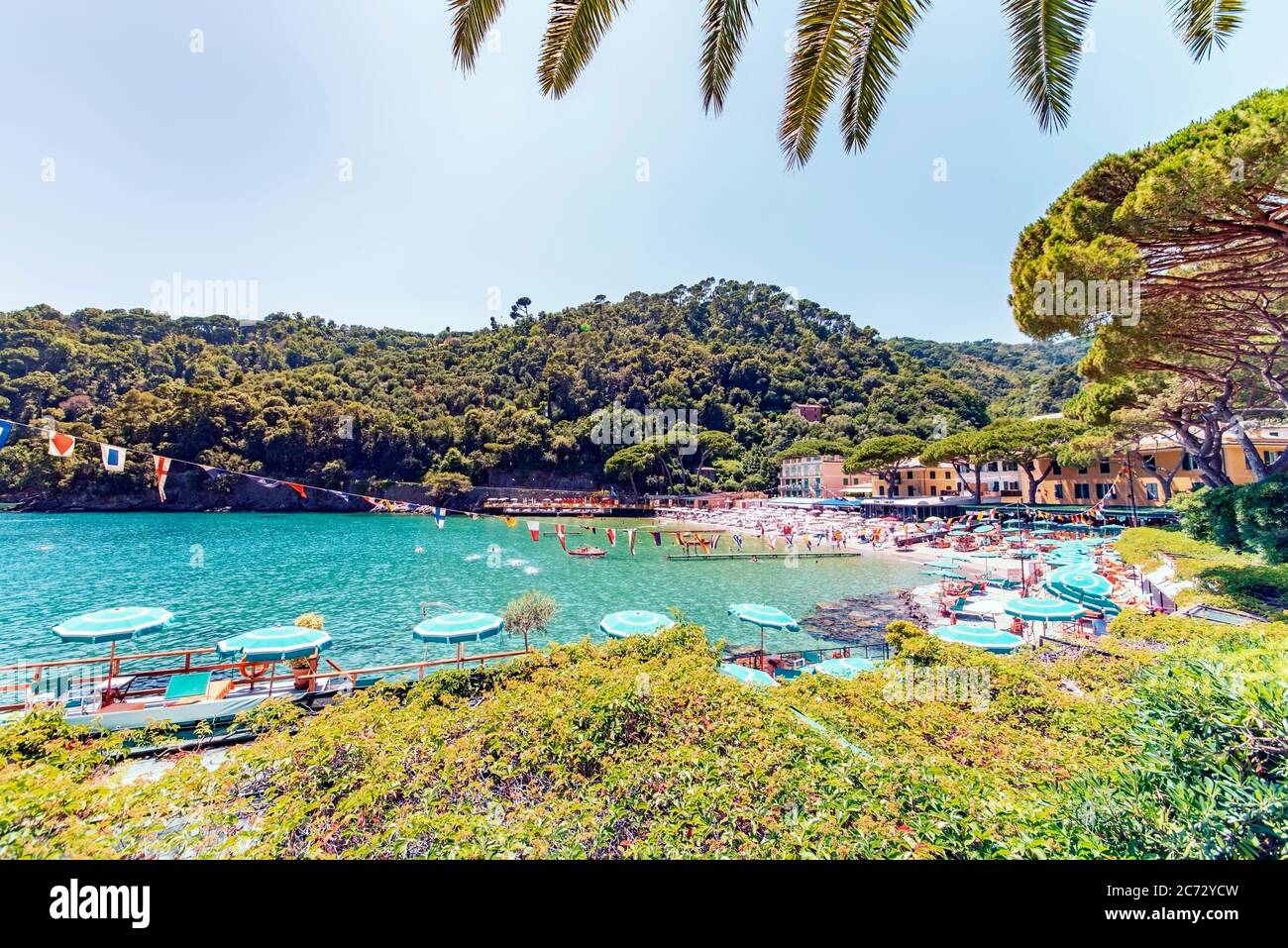 Strand Von Bagni Fiore Sas In Portofino Italien Stockfotografie Alamy