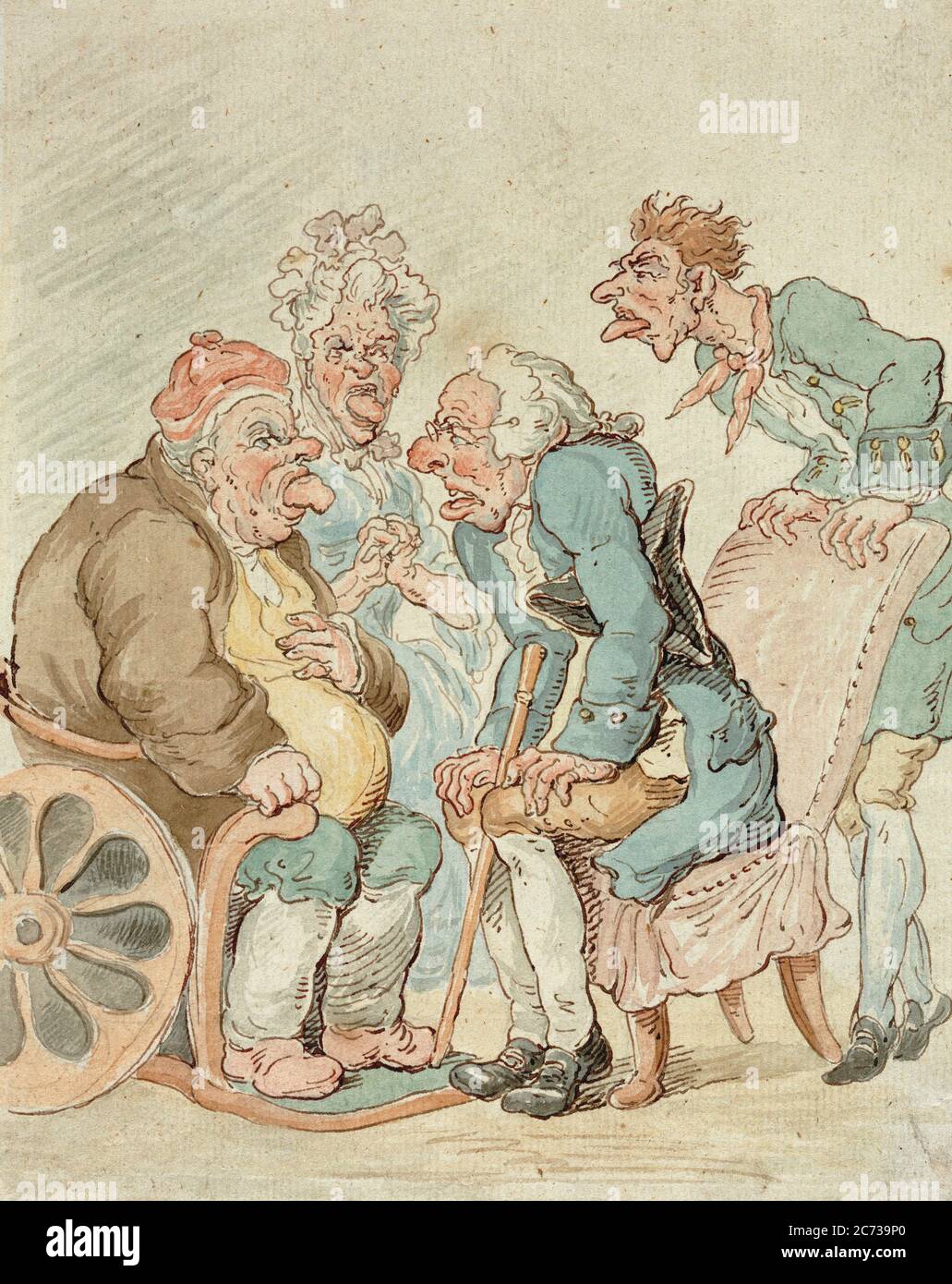 Arzt von Thomas Rowlandson, Ende des 19. Jahrhunderts oder Anfang des 19. Jahrhunderts Stockfoto