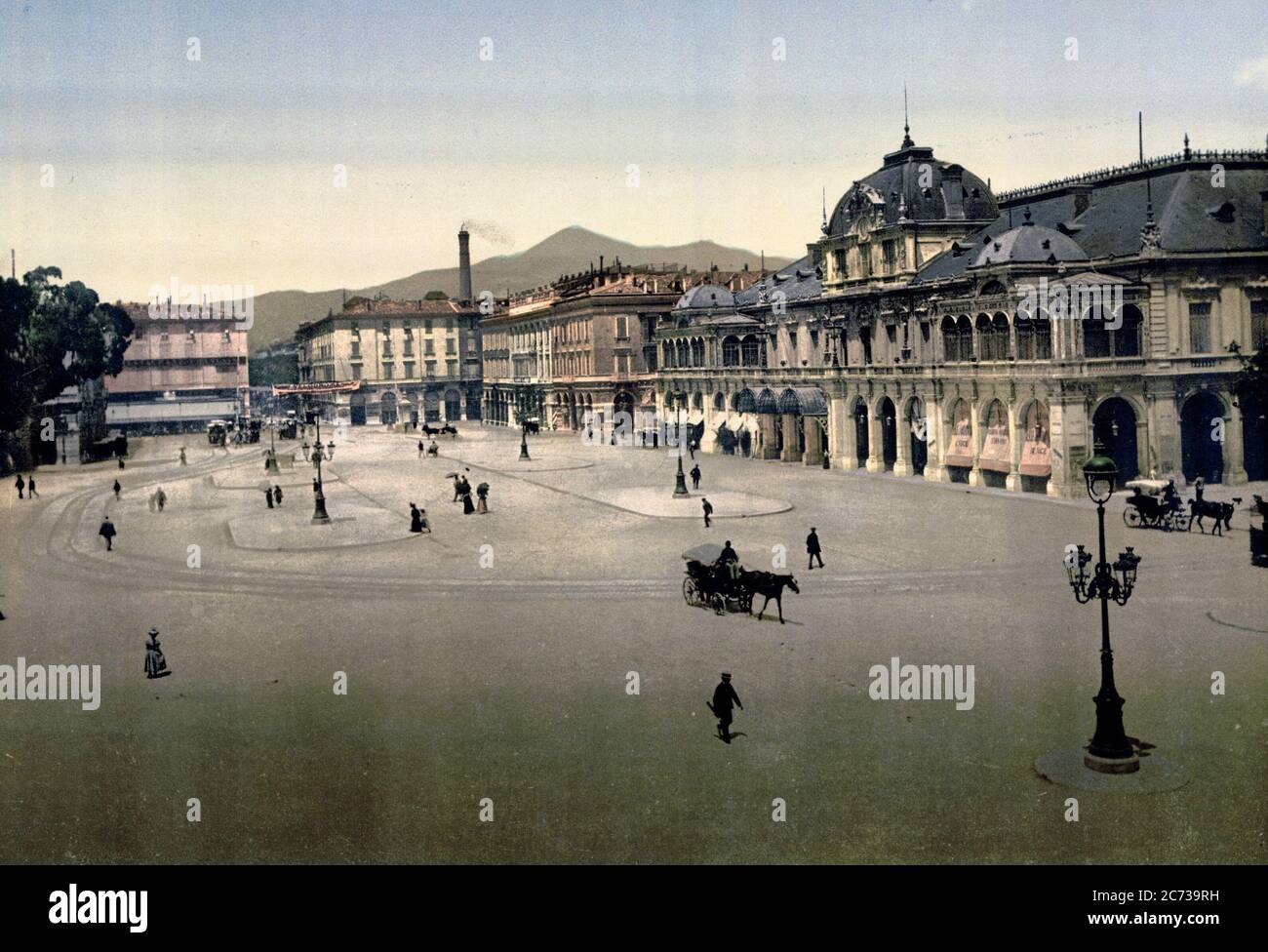 Massena Place, Nizza, Riviera, Frankreich, um 1900 Stockfoto