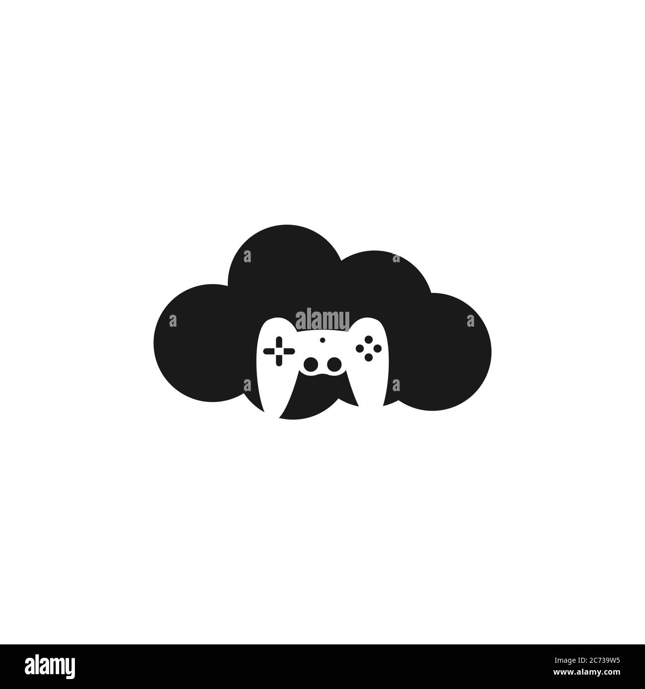 Cloud Spiel Pad Vektor Design Illustration Stock Vektor