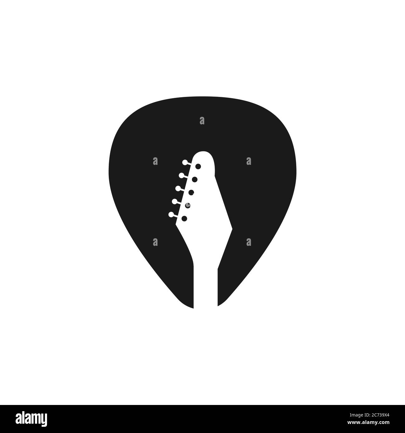 Wählen Sie Gitarre Vektor Design Illustration Stock Vektor