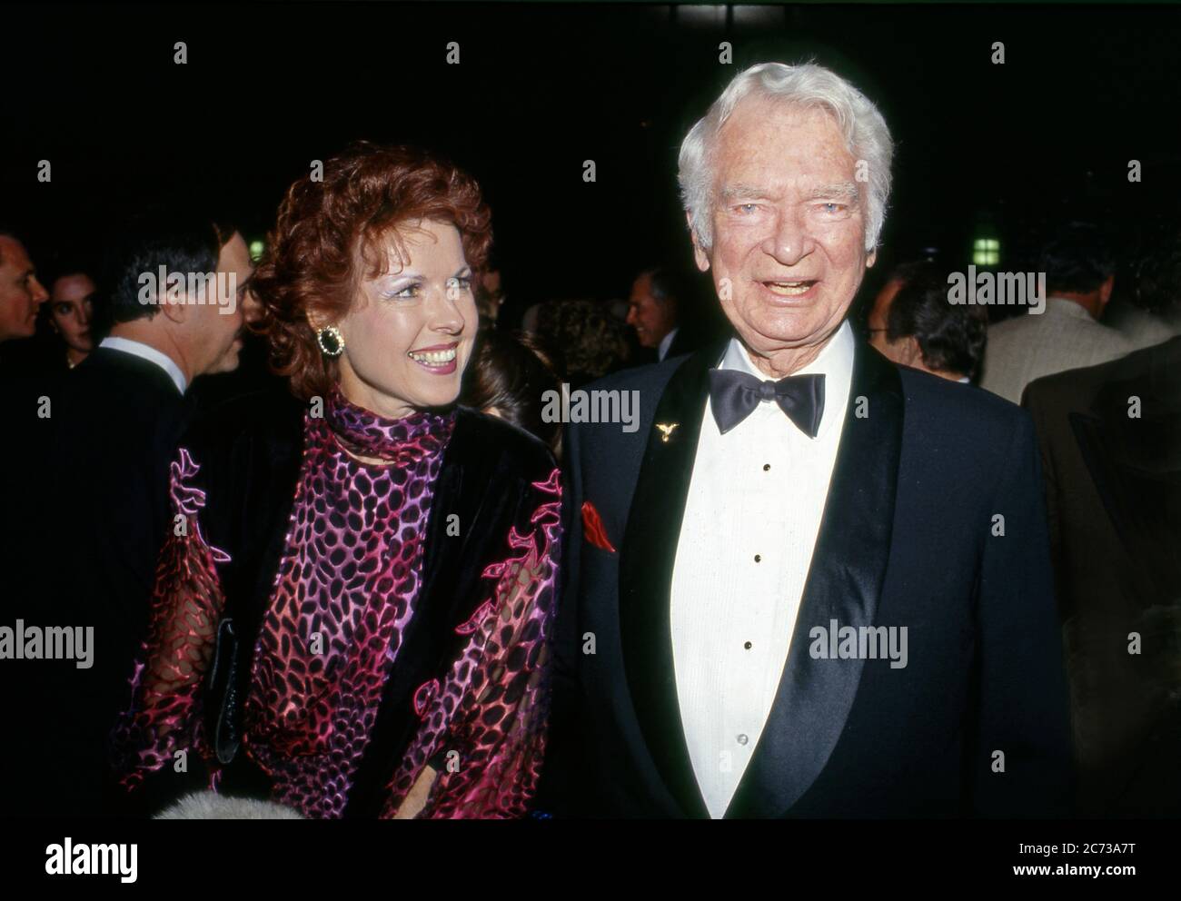 Buddy Ebsen und Frau Dorothy bei einer Veranstaltung in Beverly Hills, um 1980 Stockfoto