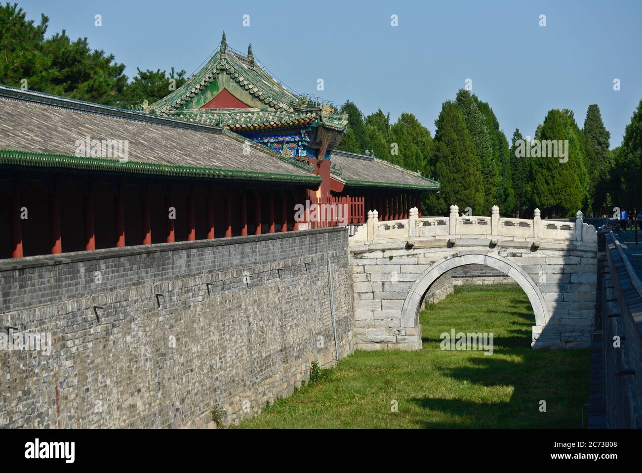 Himmelstempel: Halle im Außenpark. Peking, China Stockfoto