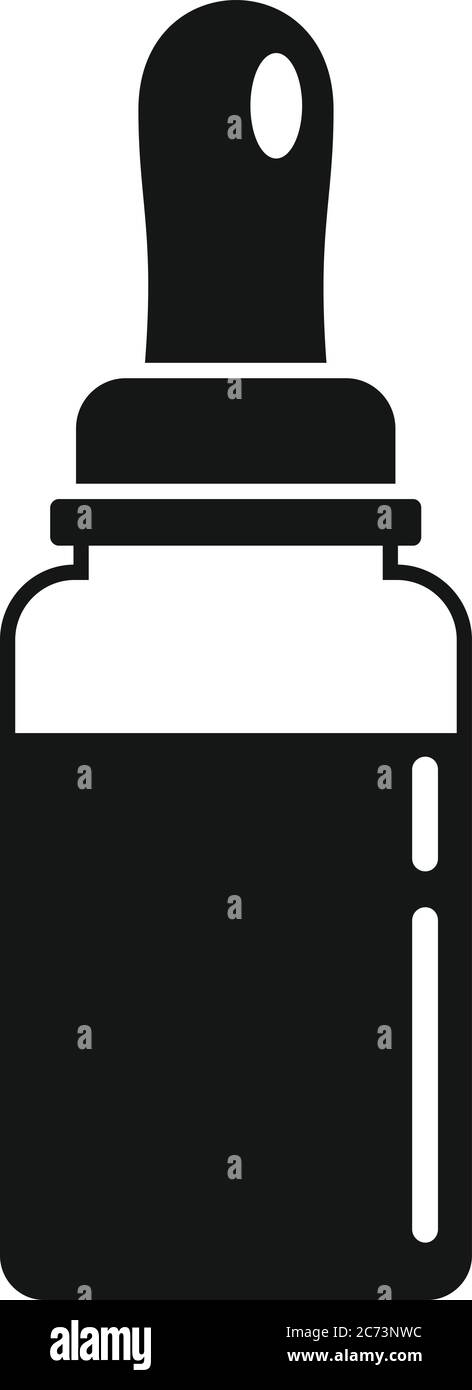 Symbol für Hustensirup-Salbe. Einfache Illustration von Husten Sirup Salbe Vektor-Symbol für Web-Design isoliert auf weißem Hintergrund Stock Vektor
