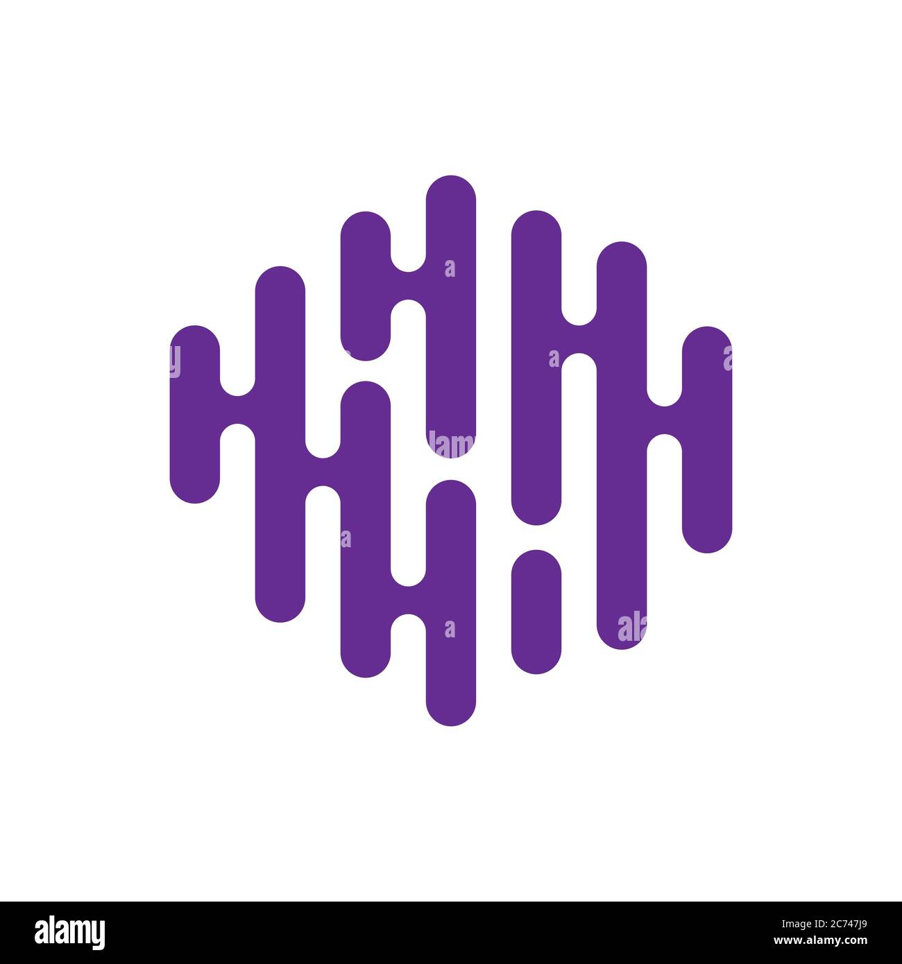 Abstraktes Logo. Minimalistisches Logo-Design. Kreatives Logo. EPS 10. Stock Vektor