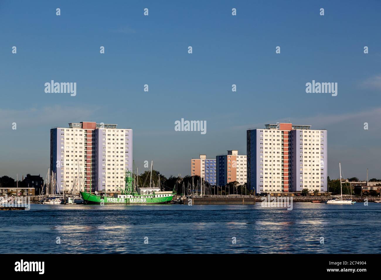 Haslar Marina in Gosport, Hampshire von Old Portsmouth Stockfoto