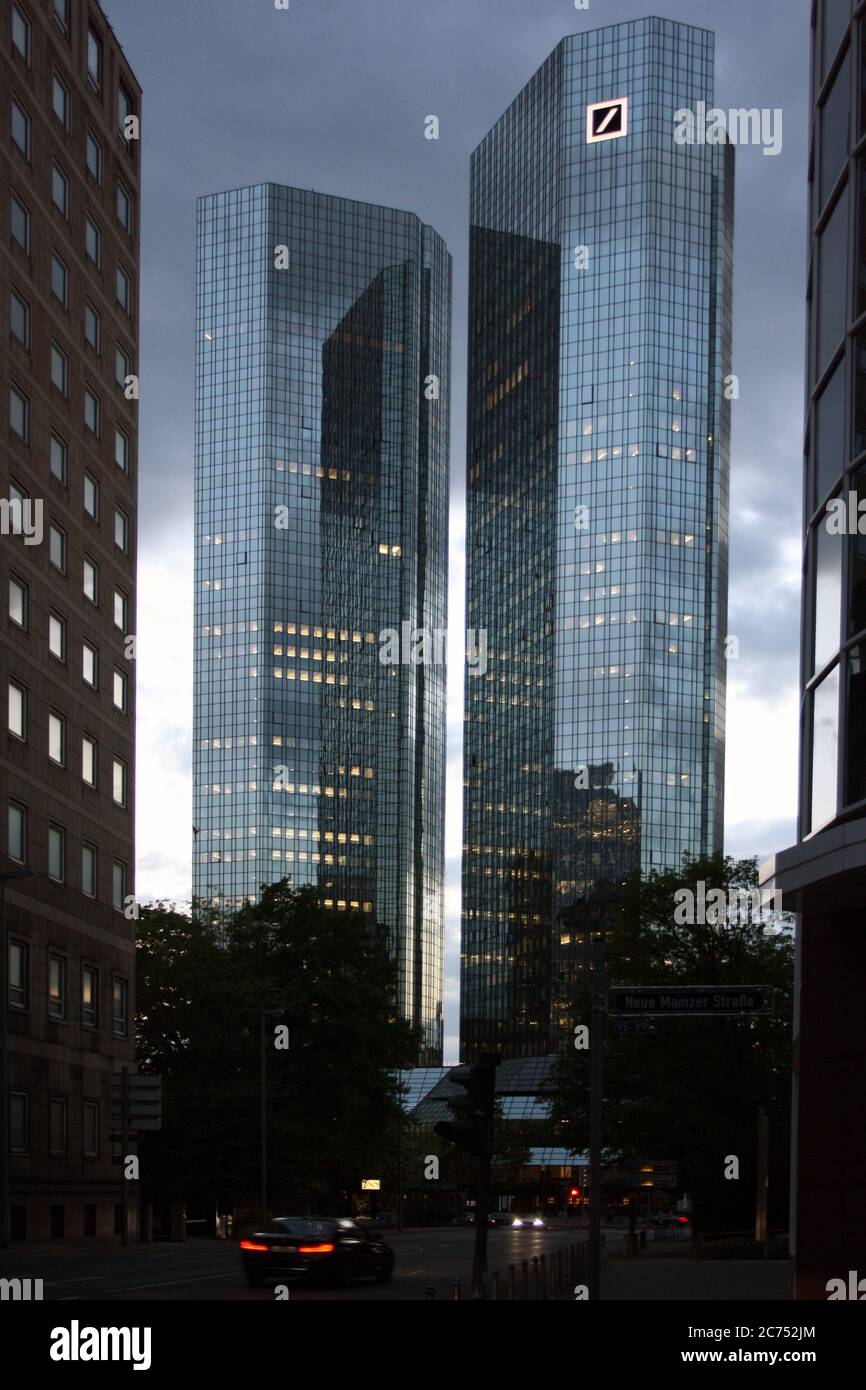 Hauptsitz der Deutschen Bank in Frankfurt am Main Stockfoto