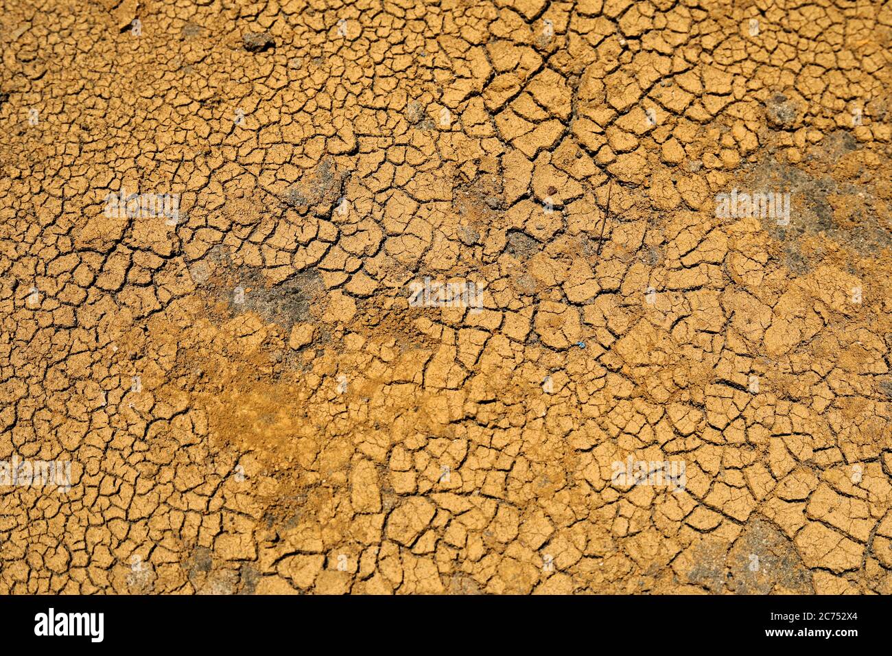 Trockene Boden Textur Hintergründe - Draufsichten Stockfoto