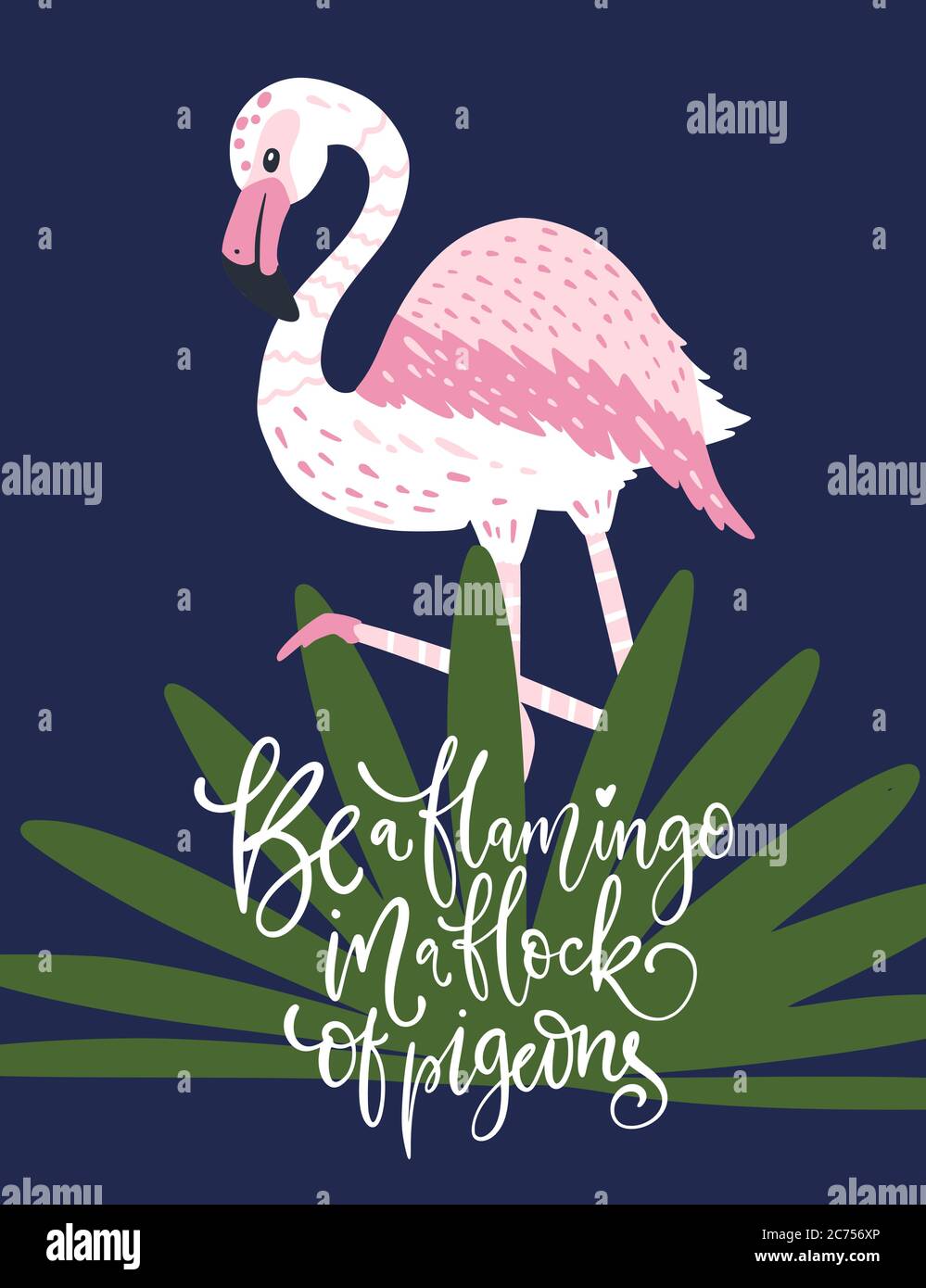 Flamingo Cartoon Illustration Stockfotos und bilder Kaufen Alamy