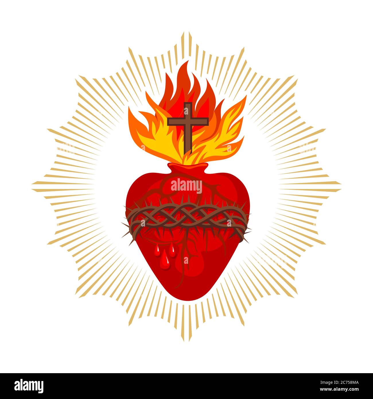 Heiligstes herz von jesus Ausgeschnittene Stockfotos und -bilder - Alamy