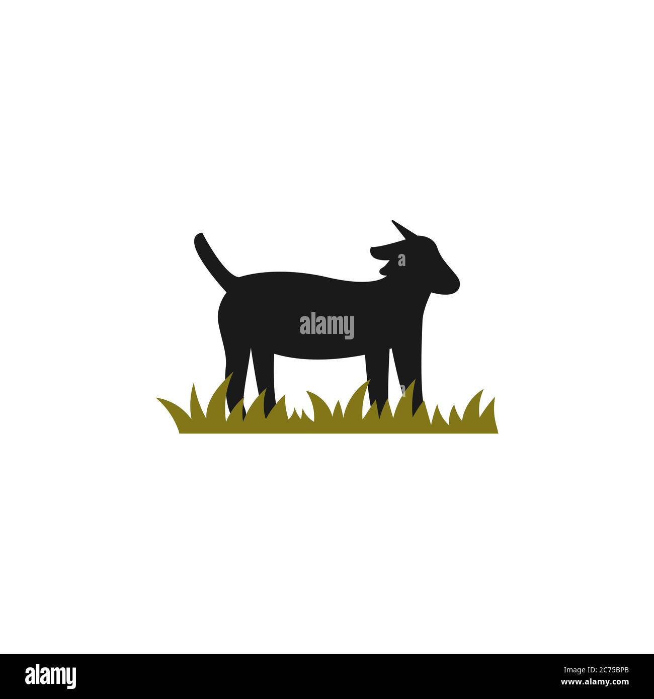 Ziege Vektor Design Vorlage Illustration Stock Vektor