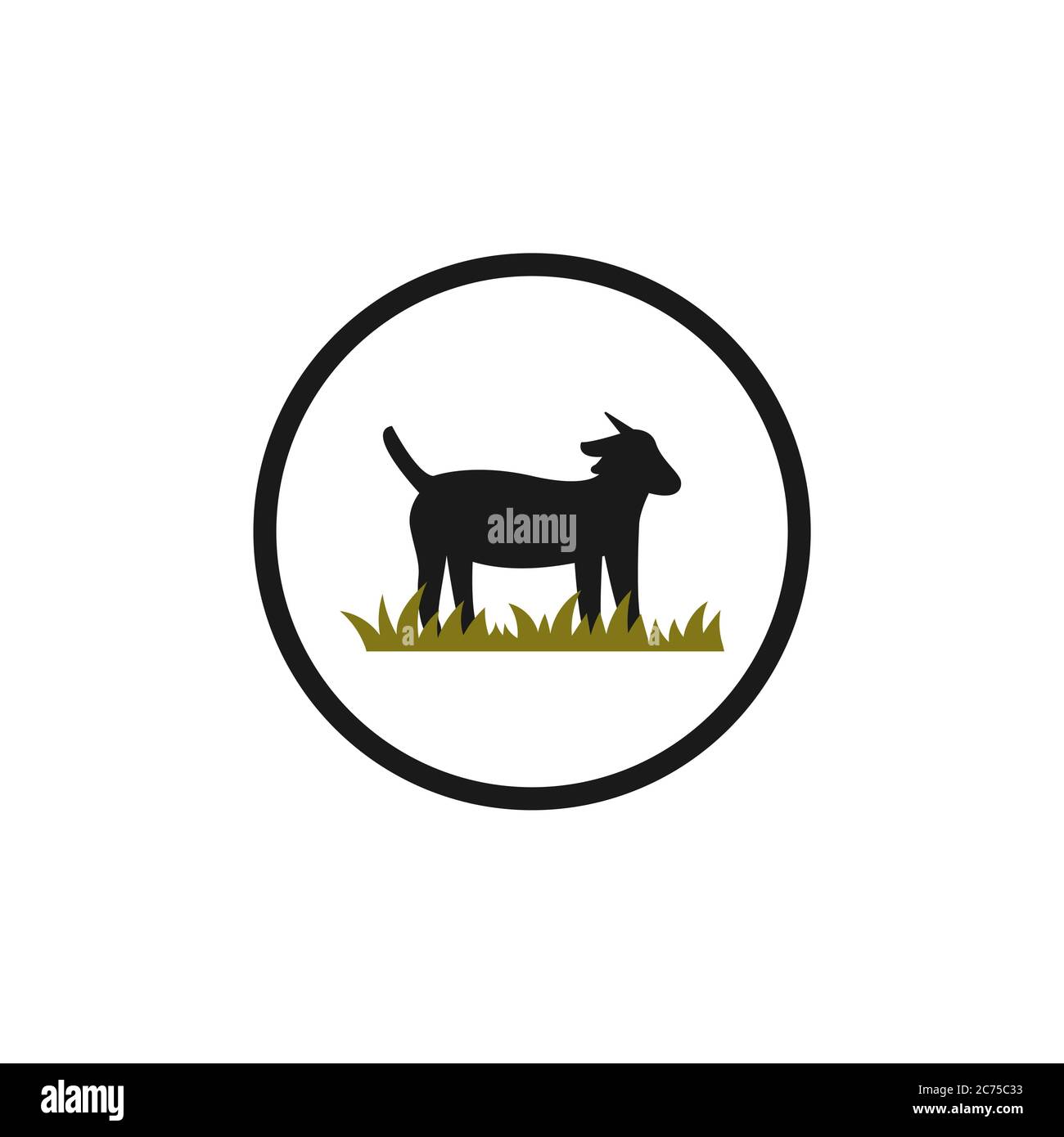 Ziege Vektor Design Vorlage Illustration Stock Vektor