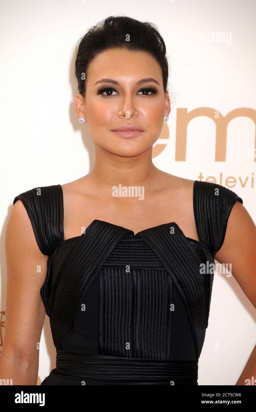 14. Juli 2020: NAYA RIVERA, die Schauspielerin, die am besten dafür bekannt ist, auf Glee Cheerleader Santana Lopez zu spielen, wurde als tot bestätigt. Rivera, 33, soll beim Schwimmen im See mit ihrem 4-jährigen Sohn ertrunken sein, der auf ihrem Mietponton-Boot eingeschlafen war, nachdem es für die Rückkehr überfällig war. FILEBILD AUFGENOMMEN AM: 18. September 2011, Los Angeles, Kalifornien, USA: Naya Rivera bei den 63. Primetime Emmy Awards im Nokia Theater in Los Angeles. (Bild: © Byron Purvis/AdMedia via ZUMA Wire) Stockfoto