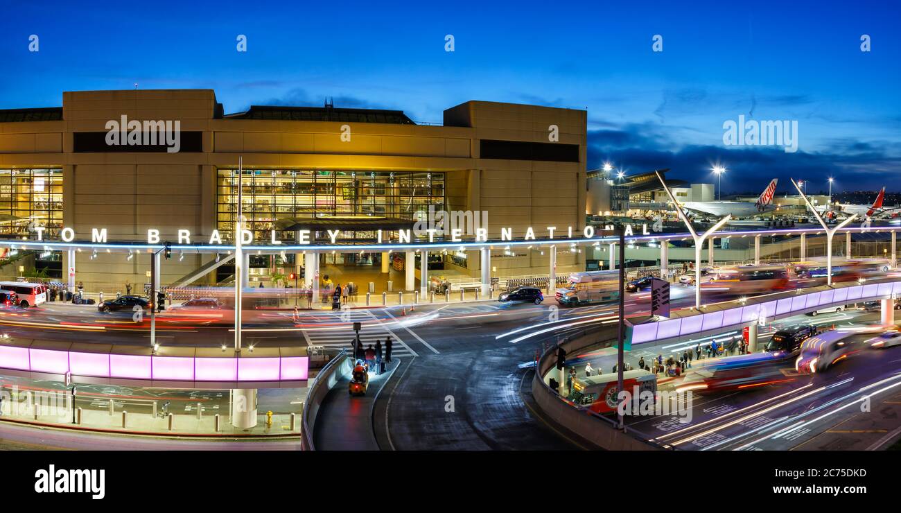 Los Angeles, Kalifornien - 14. April 2019: Terminal des Los Angeles International Airport (LAX) in Kalifornien. Stockfoto
