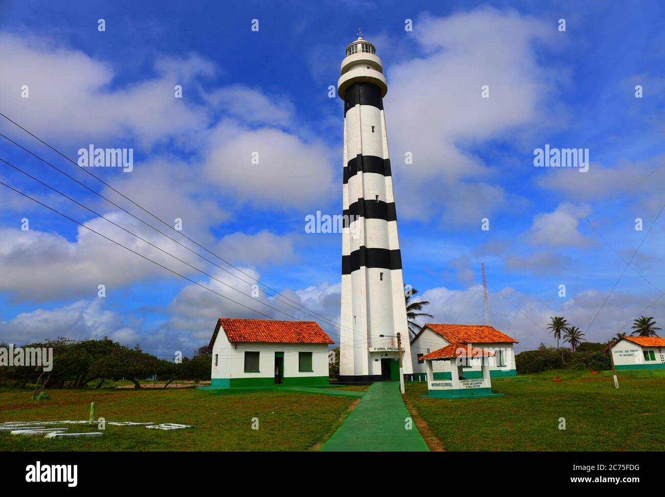 Leuchtturm Mandacaru, Lencois Maranhenses, Brasilien Stockfoto