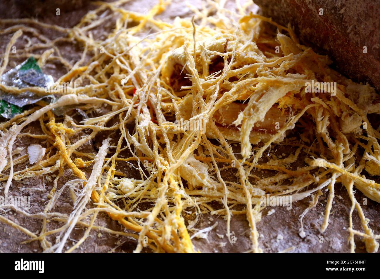 Farm Verarbeitung Maniok Mehl, Barreirinhas, Brasilien Stockfoto