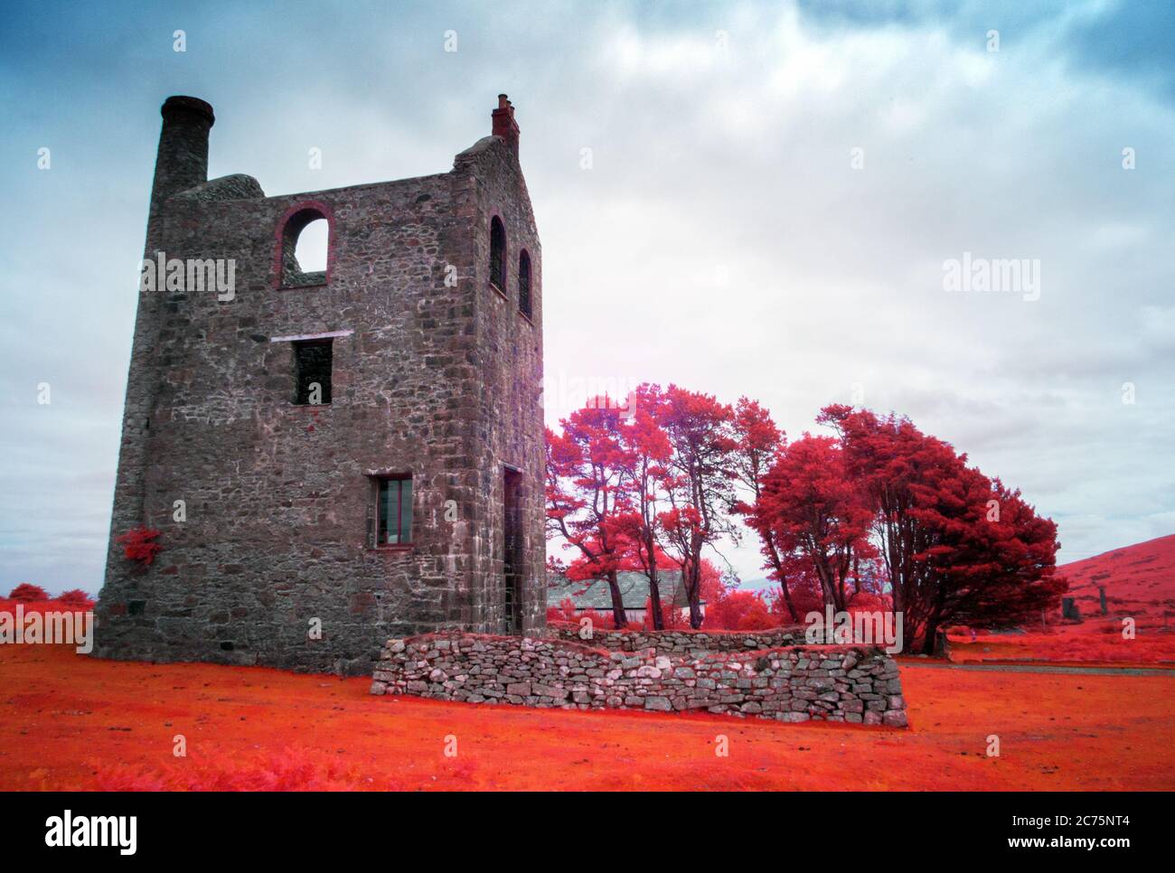 Houseman's Engine House, Abandoned Tin Mining Building, Minions, Cornwall Großbritannien Stockfoto