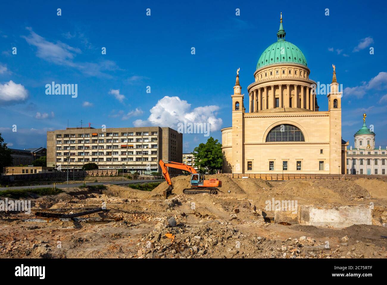 Baustelle, Potsdam, Deutschland Stockfoto