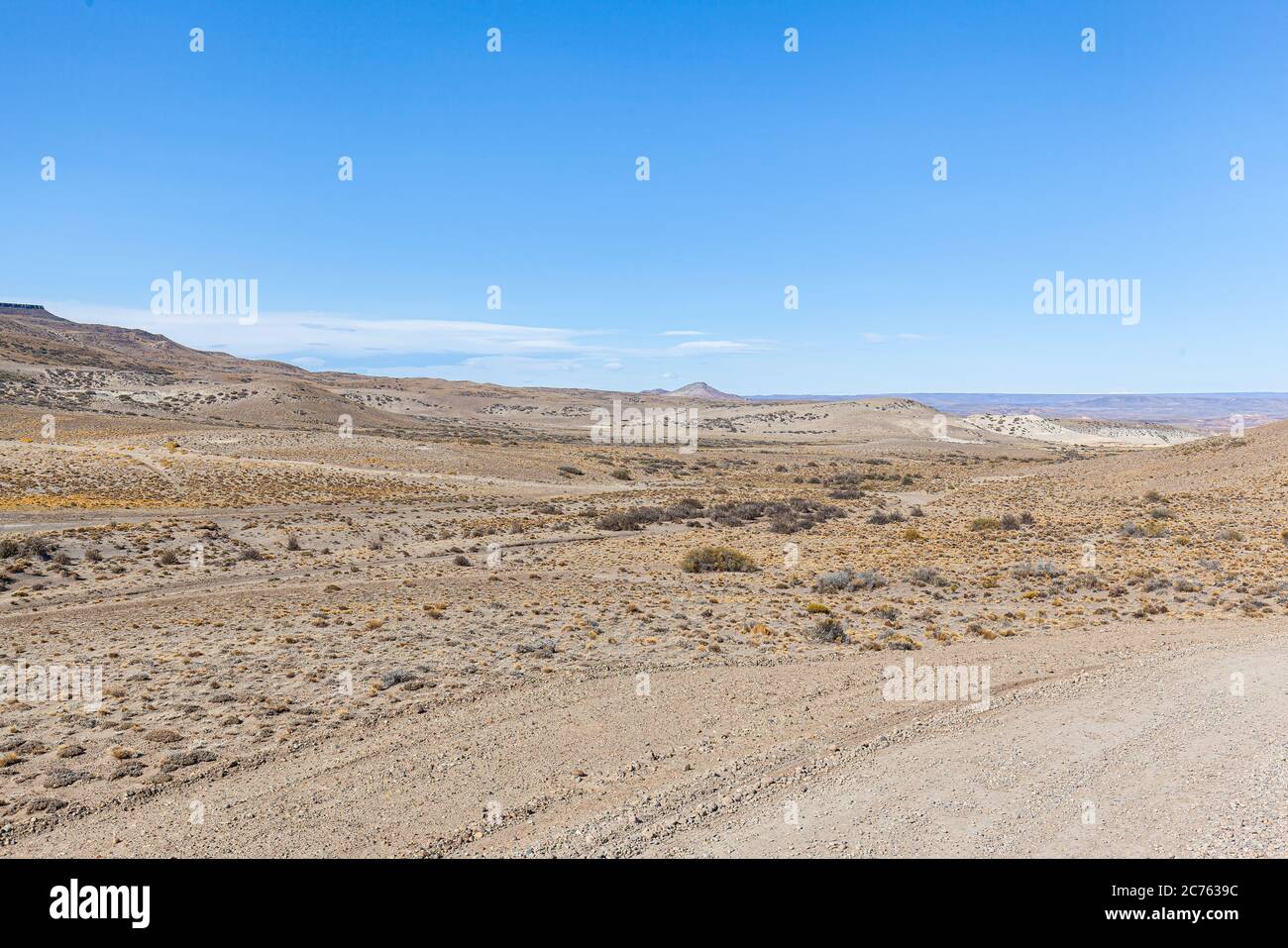 Blick auf die Route 40 - Patagonien Argentinien Stockfoto