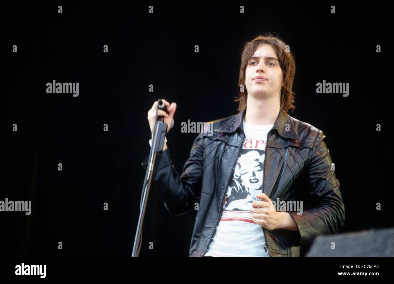 The Strokes T im Park Festival 2001, Kinross, Schottland. Stockfoto