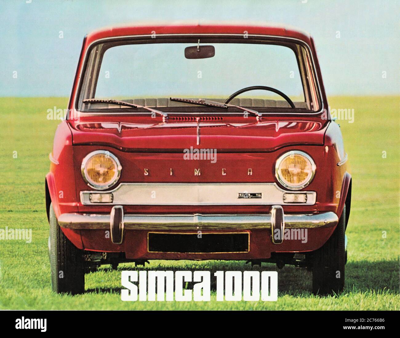 Publicité Pour La Simca 1000 De 1965 - Oldtimer-Werbung Stockfoto