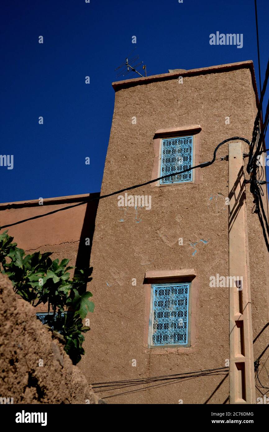 Traditionelle marokkanische Architektur Stockfoto