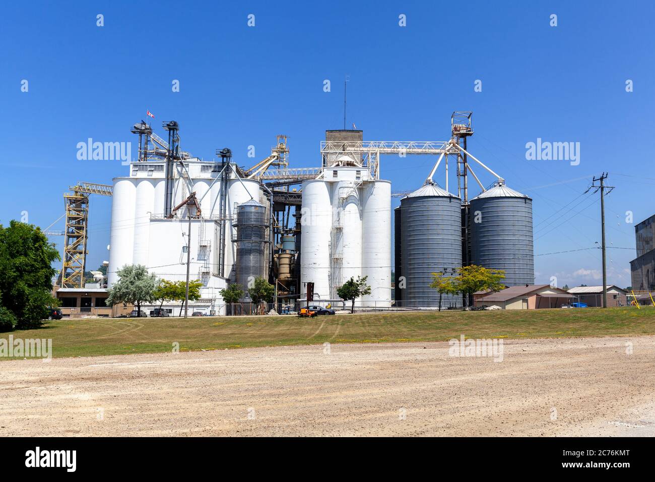 Goderich Elevator And Transit Company Grain Terminal An Der Harbour Street Goderich Ontario Canada Lake Huron Goderich Ontario Canada Stockfoto