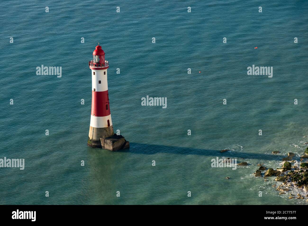 Beachy Head Lighthouse, in der Nähe von Eastbourne, South Downs National Park, East Sussex, England, Großbritannien Stockfoto