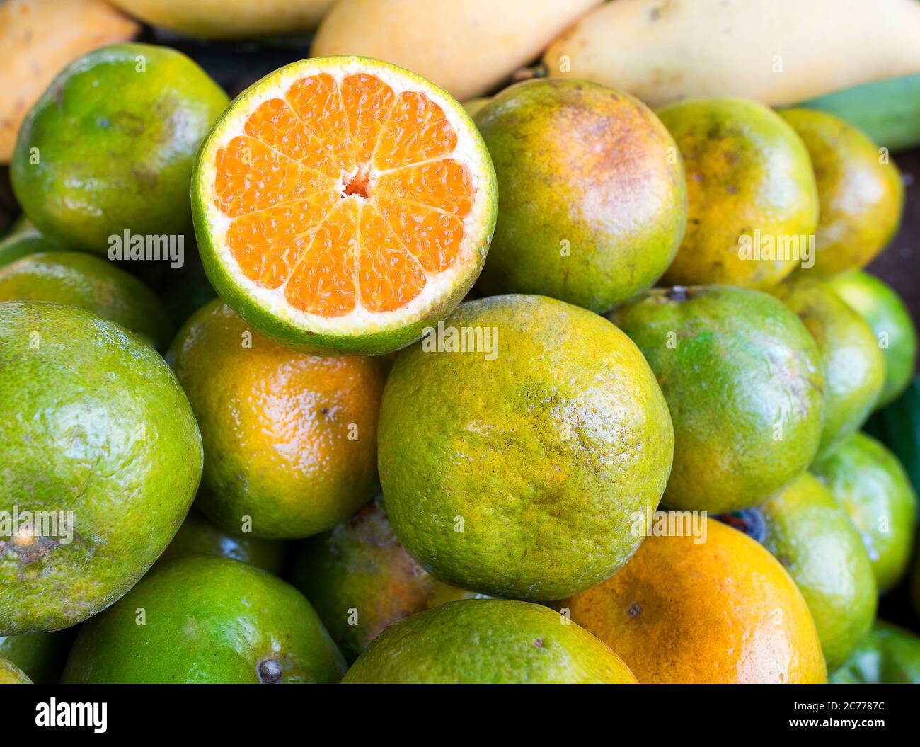 Orangen in Thailand Markt Stockfoto