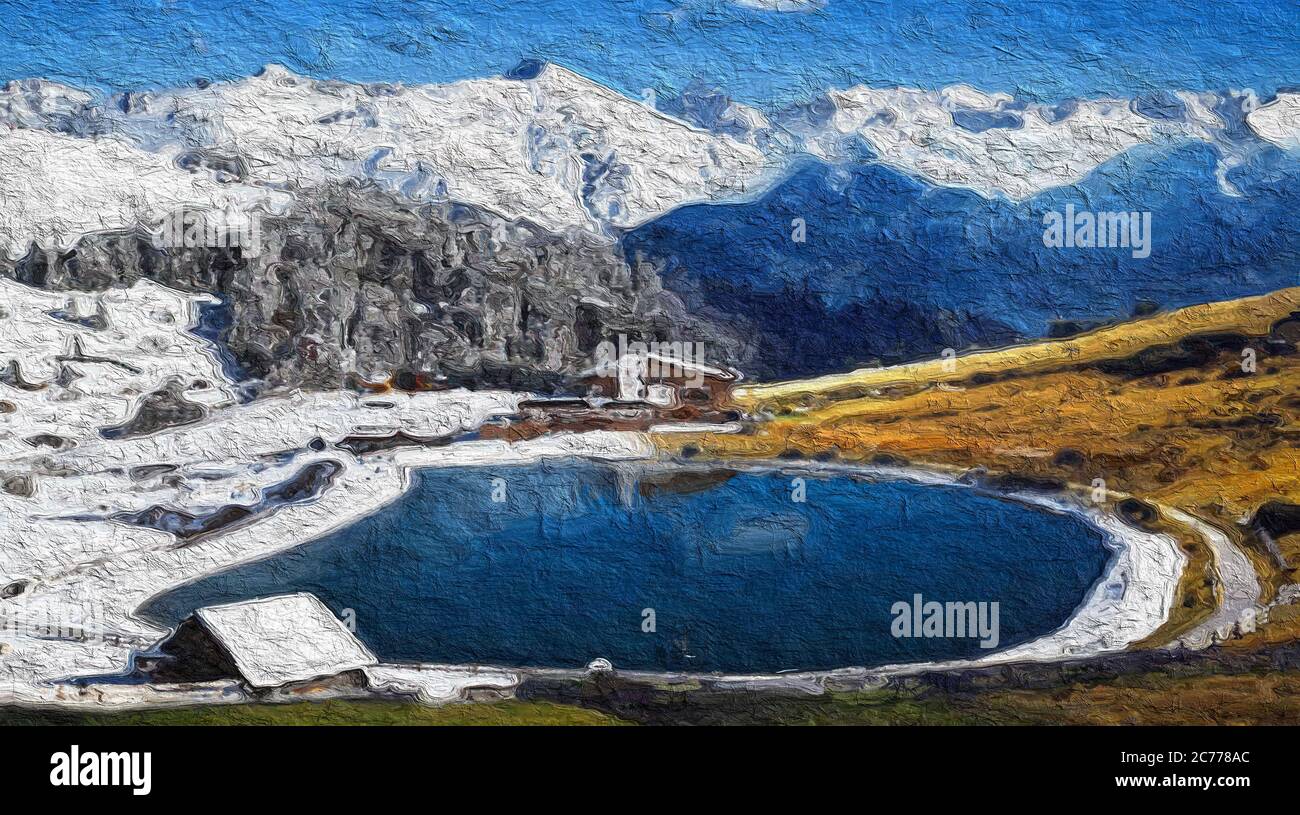 Die schöne Welt, in der wir leben. Stockfoto