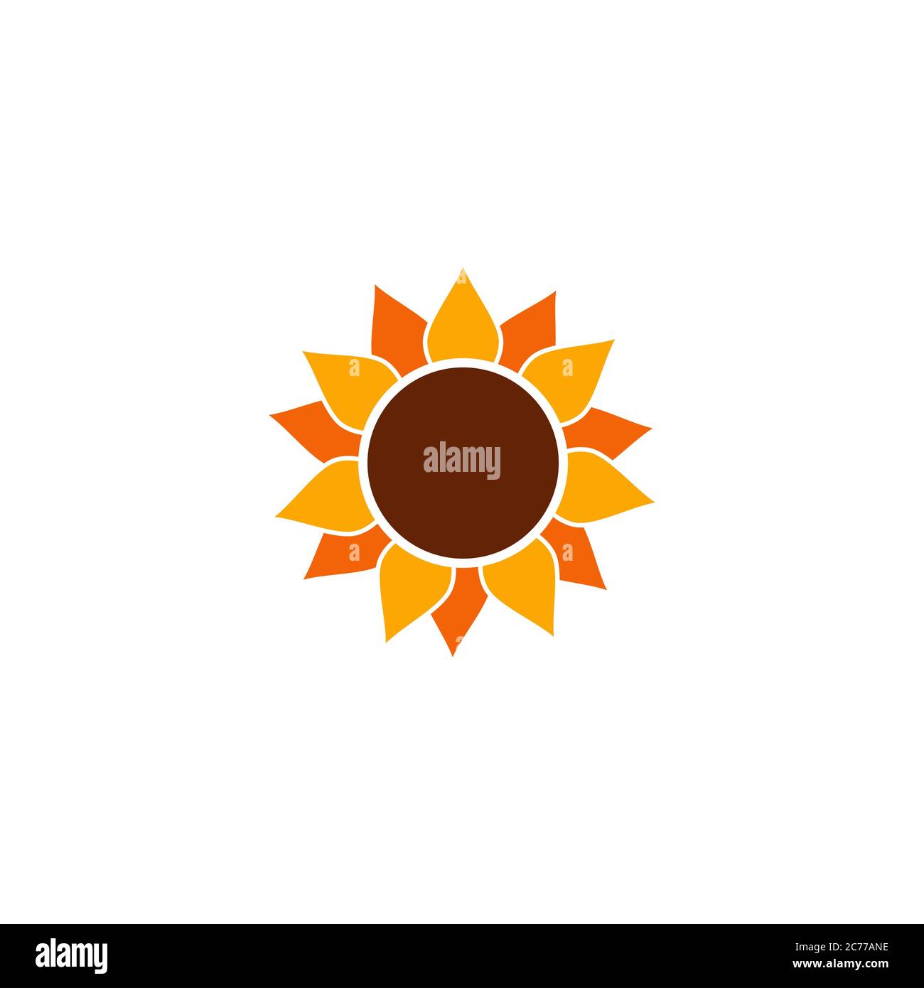 Sonnenblumen Vektor Symbol Design Vorlage Illustration Stock Vektor