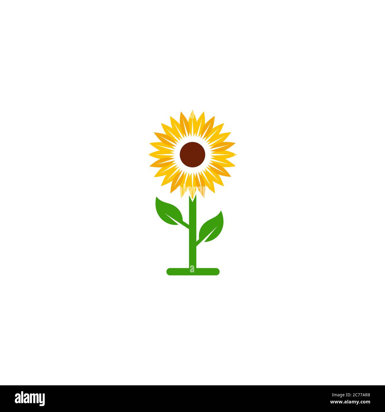 Sonnenblumen Vektor Symbol Design Vorlage Illustration Stock Vektor