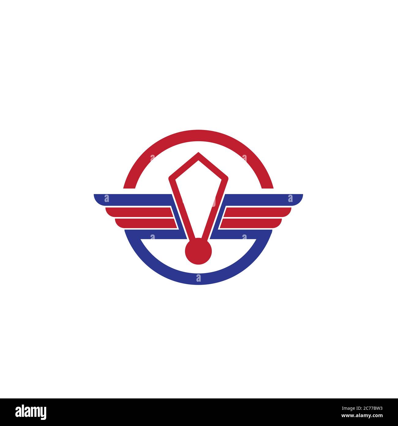 Falcon wing Logo Template Vector Illustration Design Stock Vektor