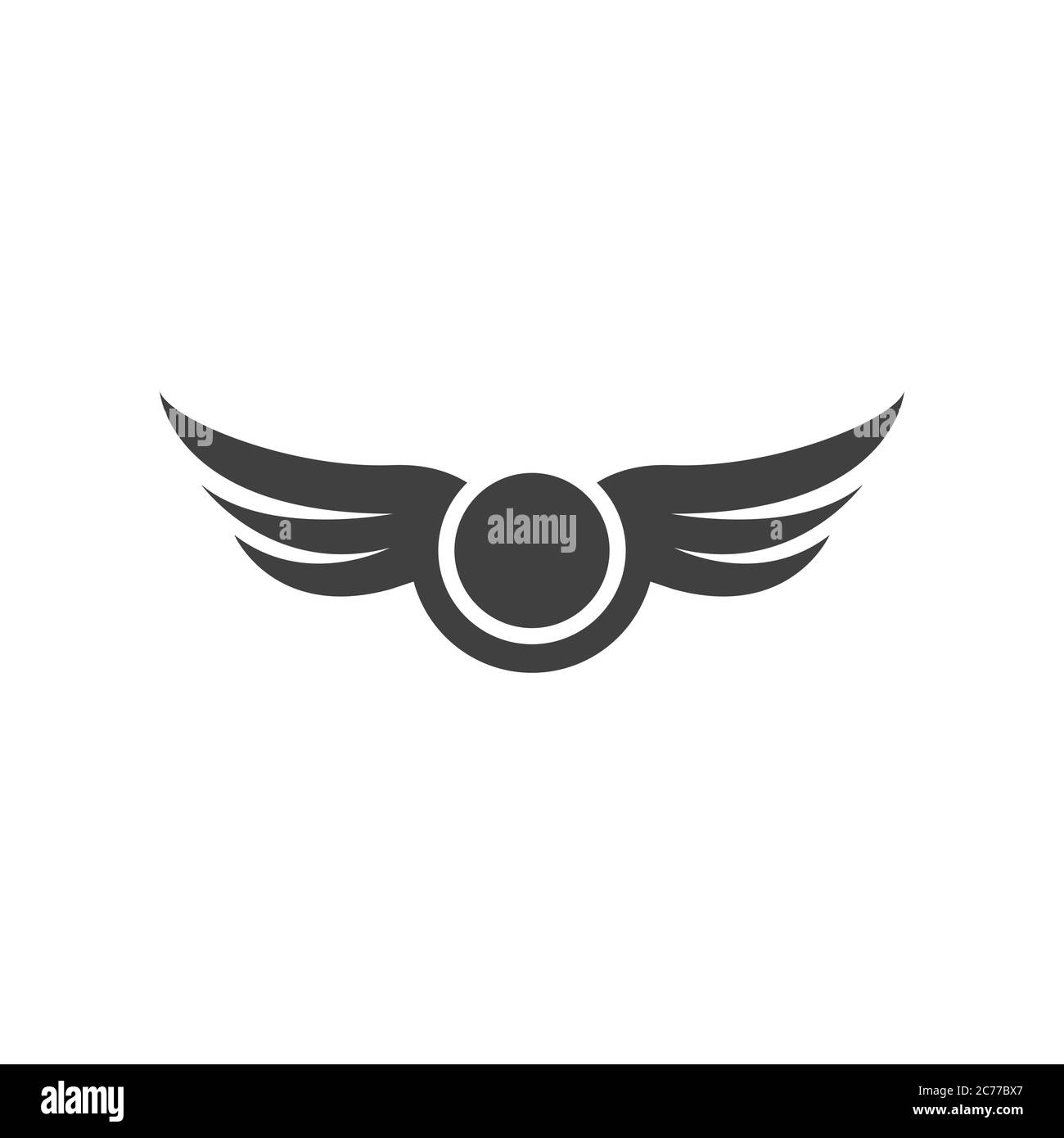 Falcon wing Logo Template Vector Illustration Design Stock Vektor