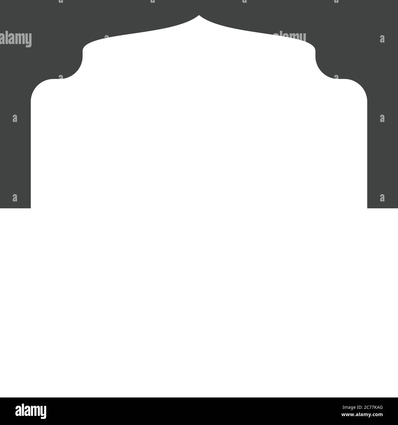 Moschee Fenster Vektor Icon Design vorlage Stock Vektor