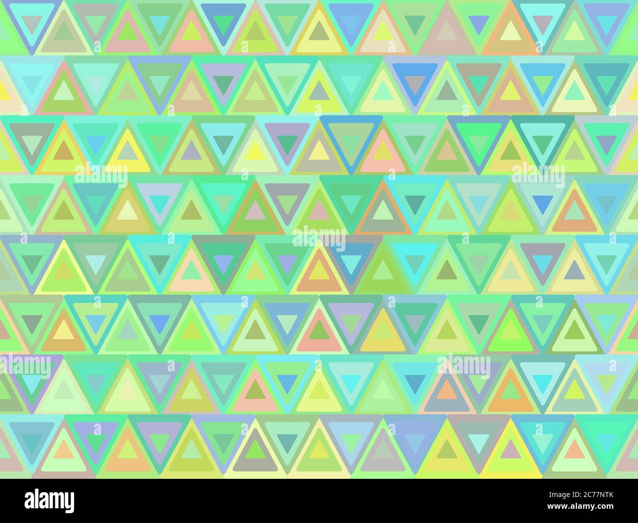 Nahtlose Textur mit leuchtend grünen Dreiecken. Vektor Hintergrund für Geschenkpapier, Tapete und Ihre Kreativität Stock Vektor