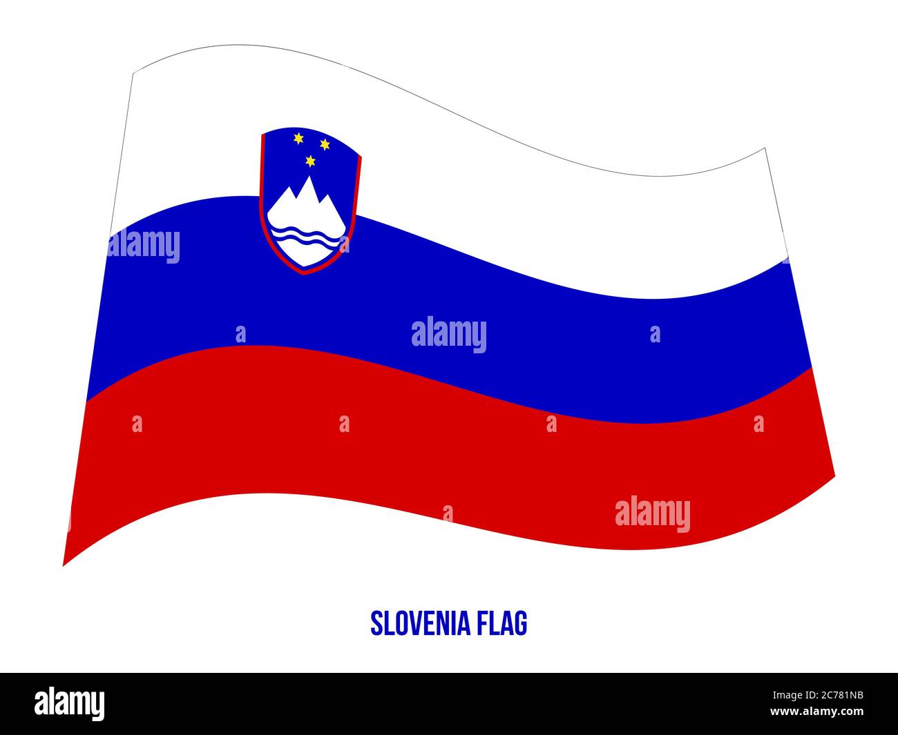 slowenien-flagge-schwenkten-vector-illustration-auf-wei-em-hintergrund