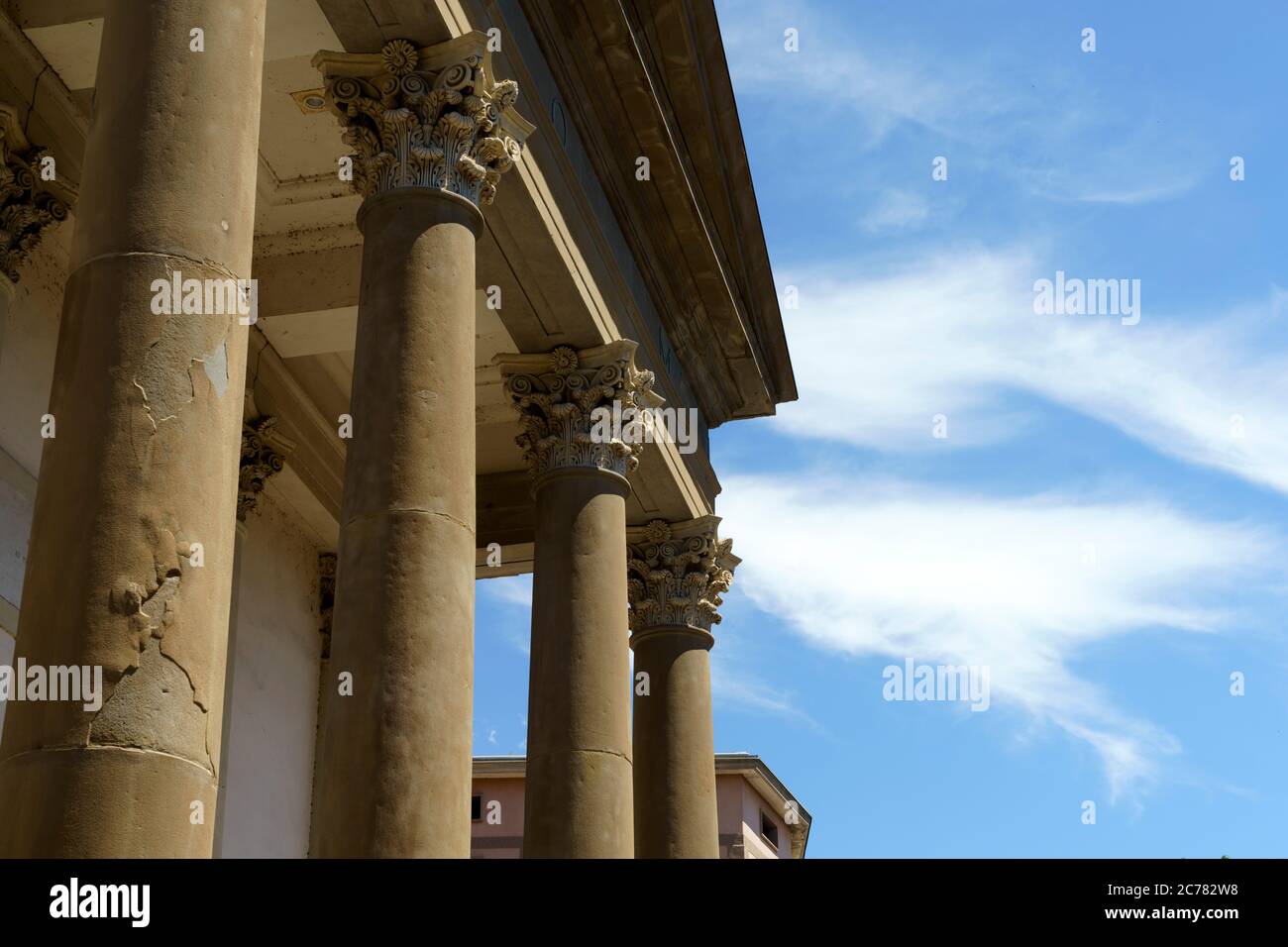 Calolziocorte, Lecco, Lombardei, Italien: Hisotric Gebäude der Altstadt: San Martino Kirche Stockfoto