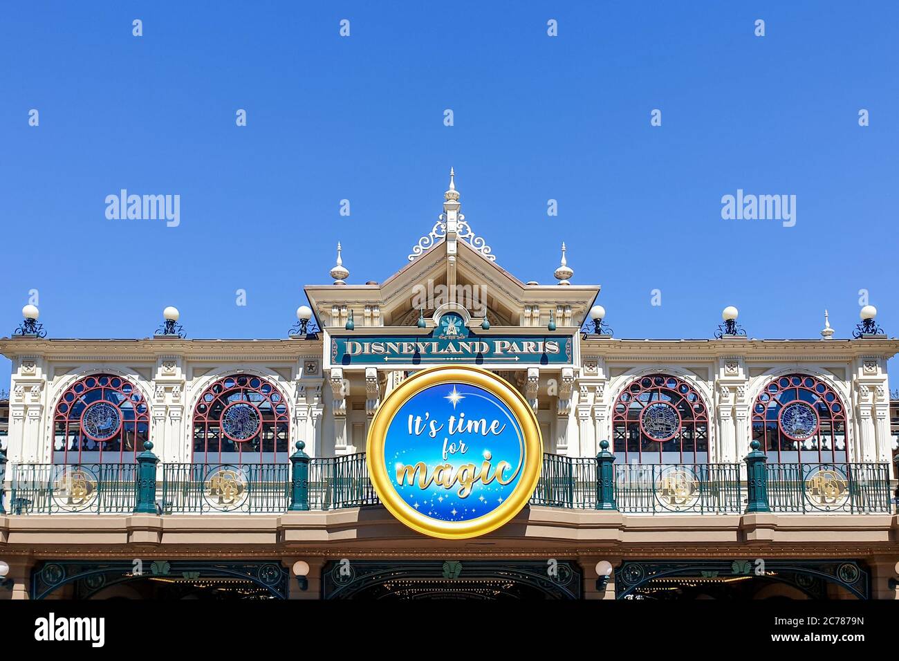 Disneyland Paris nach dem Coronavirus wieder eröffnet Stockfoto