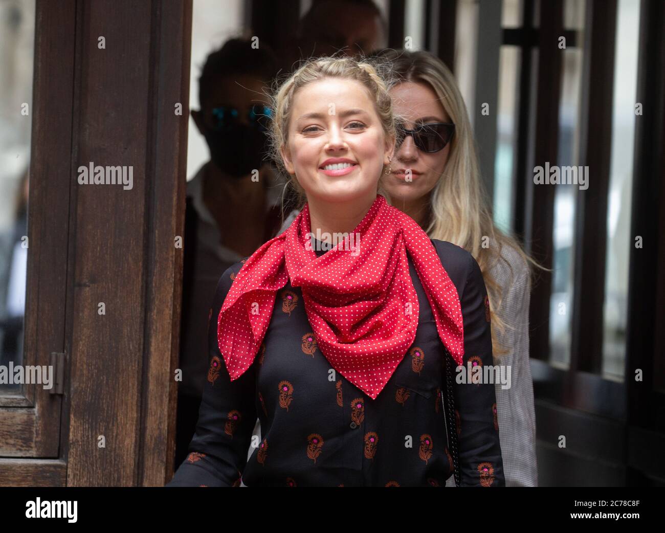 London, Großbritannien. Juli 2020. Johnny Depps ehemalige Frau Amber Heard gibt Beweise für Johnny Depps angebliches gewalttätiges Verhalten. Es wurde berichtet, dass Amber Heard der "antagonizer" in der Beziehung war.Quelle: Tommy London/Alamy Live News Stockfoto