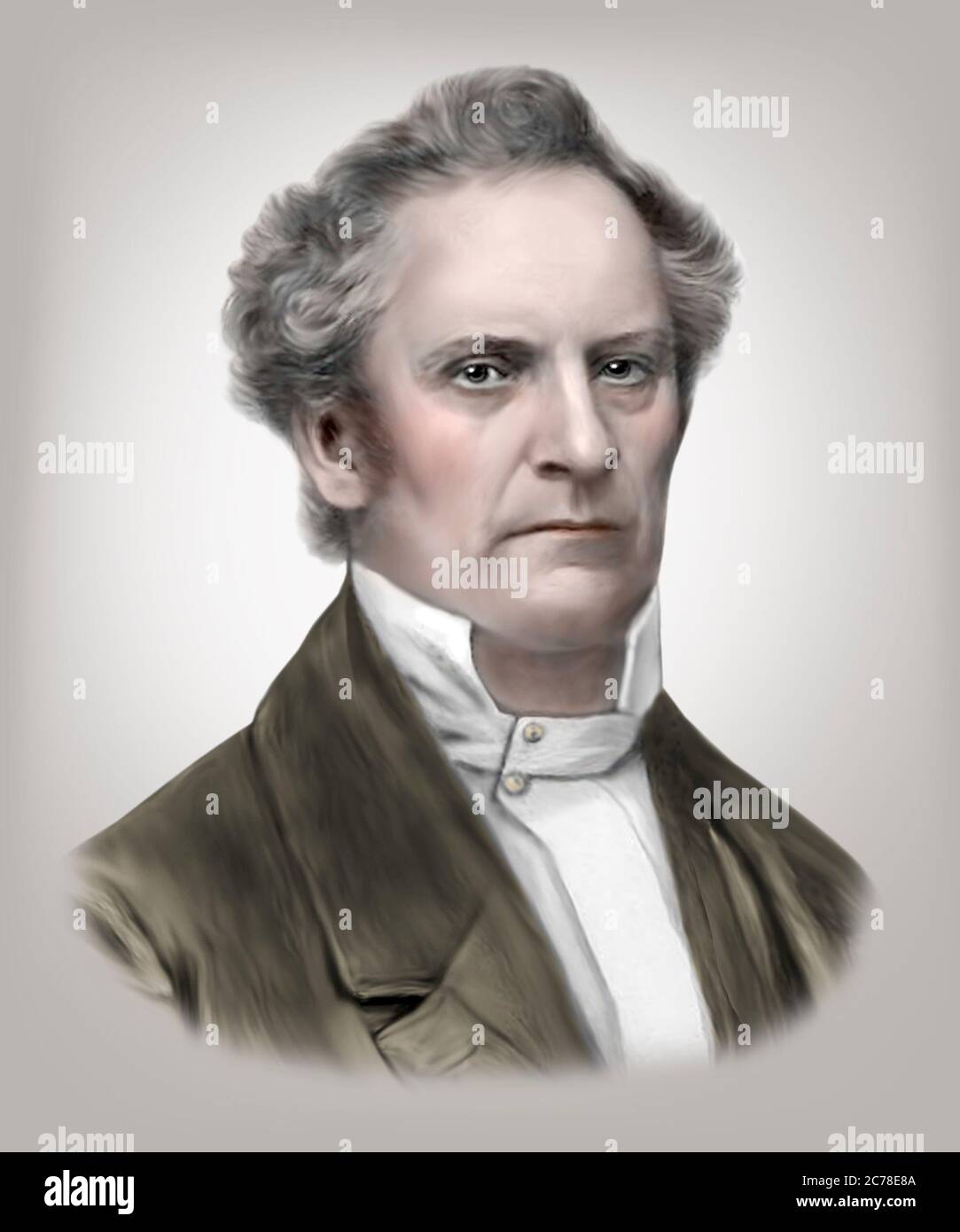 Julius Pluecker 1801-1868 Deutscher Mathematiker Physiker Stockfoto
