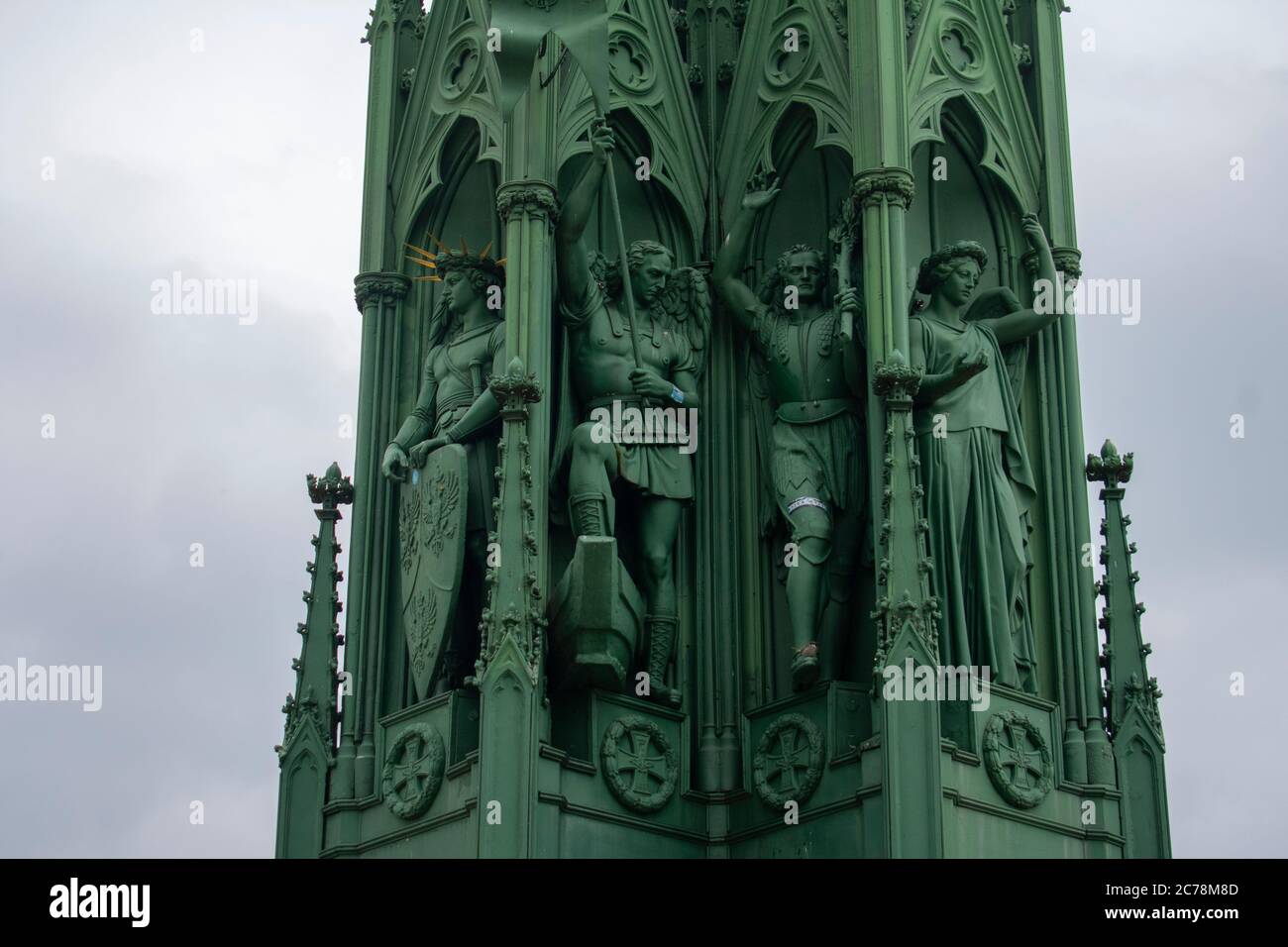 Preußisches Nationaldenkmal für die Befreiungskriege im Viktoria Park Kreuzberg Stockfoto